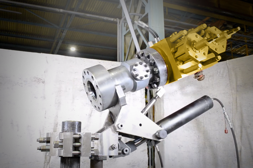 Разработан натаскиватель шарнирный для наведения запорной компоновки на 70 МПа