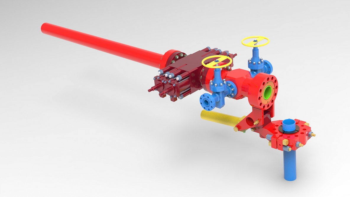 Натаскиватель шарнирный для наведения запорной компоновки на обсадные трубы 140-178 НШОТ-140-178 (064.00.000)