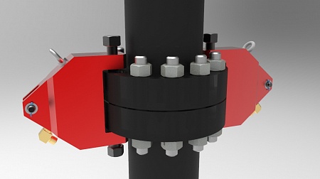Струбцина страховочная с гидросбросом ССГ‑150 (055.00.000)