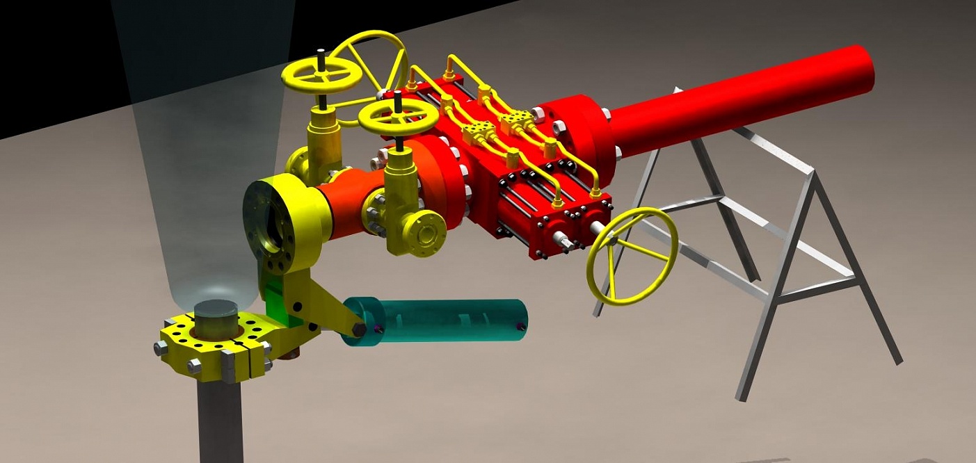Натаскиватель шарнирный для наведения запорной компоновки на обсадные трубы 194-245 НШОТ-194-245 (076.00.000)
