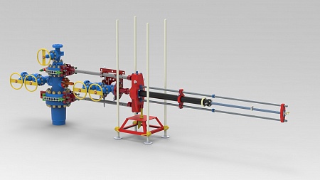 Установка для смены боковых задвижек под давлением  УСЗД-Г-50/65х21 (120.00.000)