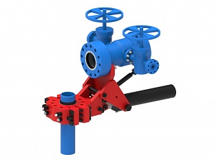 Шарнирный Натаскиватель для наведения запорной компоновки на обсадные трубы  Ø168, Ø178 И Ø194  НШОТ-168-194х70 (154.00.000)